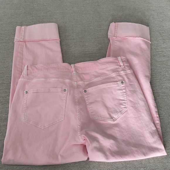 J.Jill authentic fit cropped pink jeans Size 10 Tall - Picture 2 of 9